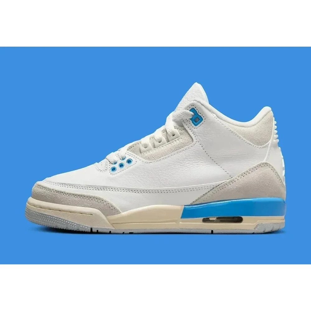 Air Jordan 3‎ Retro (GS) Size 4.5Y Shoes Summit White/Hydrogen Blue DM0967-101